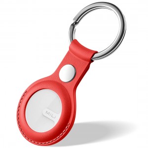 Mili Tag Localisateur avec Porte Clefs Apple Find My - Rouge