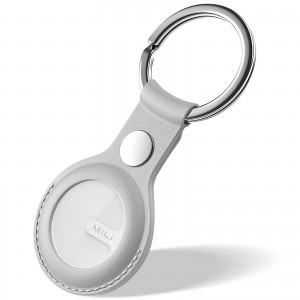 Mili Tag Localisateur avec Porte Clefs Apple Find My - Blanc