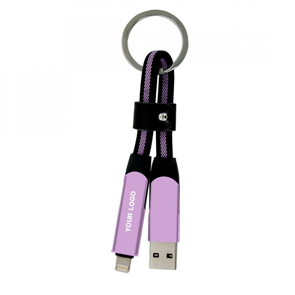 copy of Porte clef cable de charge 6 en 1 en aluminium et Nylon